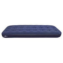 Milestone Camping Single Flocked Airbed - Blue