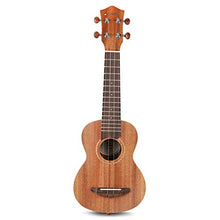 Donner Soprano Ukulele Mahogany DUS-1 21 inch with Ukulele Set Strap Nylon String Tuner