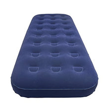 Milestone Camping Single Flocked Airbed - Blue