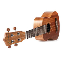 Donner Soprano Ukulele Mahogany DUS-1 21 inch with Ukulele Set Strap Nylon String Tuner