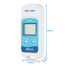 Elitech URC5 USB High Accuracy Temperature Data logger, 32000 points Records
