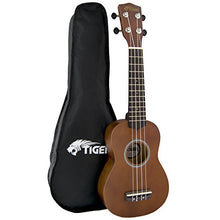 Tiger Music Natural Soprano Ukulele with Bag