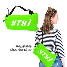 Inflatable Lounger - Portable Air Beds Sleeping Chair Sofa Couch (green)
