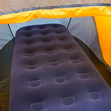 Milestone Camping Single Flocked Airbed - Blue