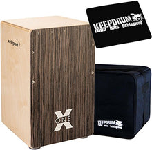 SCHLAGWERK CP150 X-One Vintage Walnut Cajon with Keepdrum Gig Bag and 01 Pad