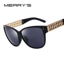 Cat Eye Sunglasses Gold Hollow Metal UV400