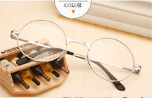 Vintage Glasses Frame Plain Mirror Big Round Metal Optical Frame