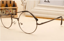 Vintage Glasses Frame Plain Mirror Big Round Metal Optical Frame