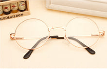 Vintage Glasses Frame Plain Mirror Big Round Metal Optical Frame