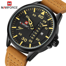 Men Sports Watches Men's Quartz Date Clock Man Leather Army
