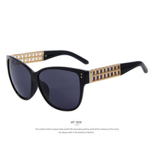 Cat Eye Sunglasses Gold Hollow Metal UV400