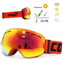 Professional ski goggles double layers lens anti-fog UV400