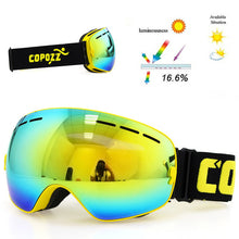 Professional ski goggles double layers lens anti-fog UV400