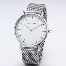 Luxury Quartz watch Casual men quartz stainless steel Mesh strap