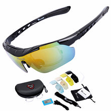 WEST BIKING Cycling Glasses 5 Lens Windproof Anti-fog With Myopia Frame