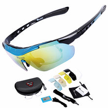WEST BIKING Cycling Glasses 5 Lens Windproof Anti-fog With Myopia Frame