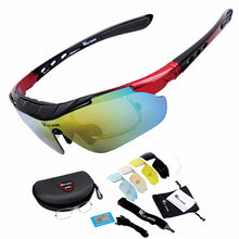 WEST BIKING Cycling Glasses 5 Lens Windproof Anti-fog With Myopia Frame