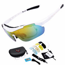 WEST BIKING Cycling Glasses 5 Lens Windproof Anti-fog With Myopia Frame
