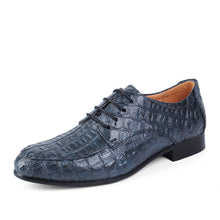 Genuine Leather Oxford Shoes For Business Men Crocodile Shoes