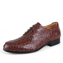 Genuine Leather Oxford Shoes For Business Men Crocodile Shoes
