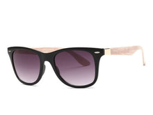 Unisex Sunglasses Artificial Wood Grain Sun Glasses