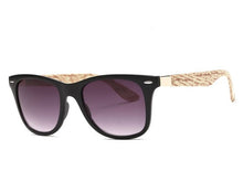Unisex Sunglasses Artificial Wood Grain Sun Glasses
