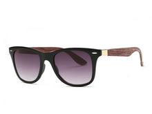 Unisex Sunglasses Artificial Wood Grain Sun Glasses