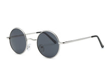 Unisex Polarised Sunglasses Small Round Alloy Frame