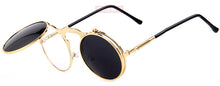 STEAMPUNK Sunglasses round Metal