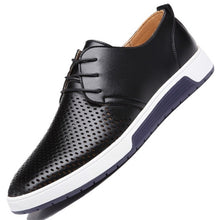 New 2017 Summer Brand Casual Men Shoes Mens Flats Luxury Genuine Leather Shoes