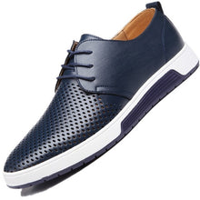 New 2017 Summer Brand Casual Men Shoes Mens Flats Luxury Genuine Leather Shoes
