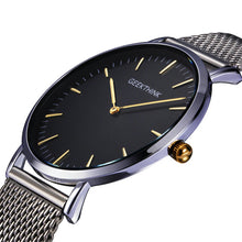 Luxury Quartz watch Casual men quartz stainless steel Mesh strap
