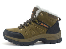 Boots for Men Winter Snow Boots Warm Fur&Plush Lace Up