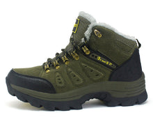 Boots for Men Winter Snow Boots Warm Fur&Plush Lace Up