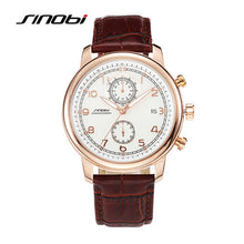 Fashion Business Quartz Watch Men with leather strap