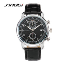 Fashion Business Quartz Watch Men with leather strap
