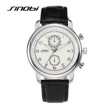 Fashion Business Quartz Watch Men with leather strap