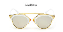 Classic Rose Gold Cat Eye Sunglasses