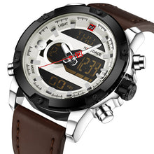 Men's Quartz Analog Watches Men Sports Leather