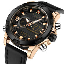 Men's Quartz Analog Watches Men Sports Leather