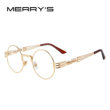 Steampunk Sunglasses Retro Round Metal UV400