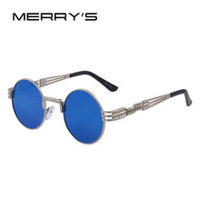Steampunk Sunglasses Retro Round Metal UV400
