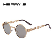 Steampunk Sunglasses Retro Round Metal UV400