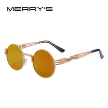 Steampunk Sunglasses Retro Round Metal UV400