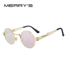 Steampunk Sunglasses Retro Round Metal UV400