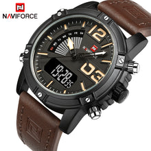Top Luxury Brand Analog Led Watches Men Leather Quartz Clock Men's