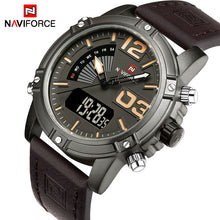 Top Luxury Brand Analog Led Watches Men Leather Quartz Clock Men's