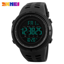 Men Sports Watches Countdown Double Time Watch Alarm Chrono Digital