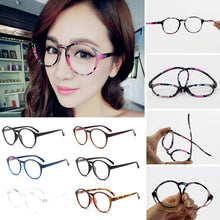 Unisex Frame Eyeglasses With Clear Glass Men Women Vintage Round Clear