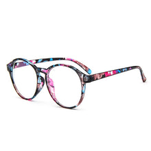 Unisex Frame Eyeglasses With Clear Glass Men Women Vintage Round Clear